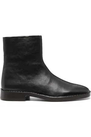 LEMAIRE Piped leather ankle boots