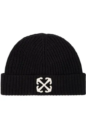 OFF-WHITE Embroidered-logo beanie hat