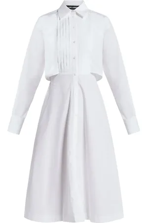 Karl Lagerfeld Bib-detail shirt dress