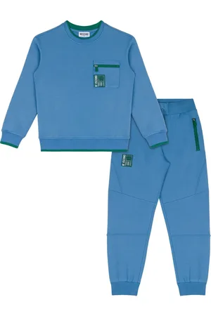 Moschino Logo tag cotton tracksuit set (set of two)