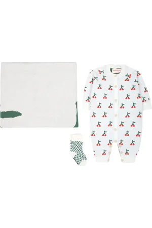 Bobo Choses Cherry-print babygrow set