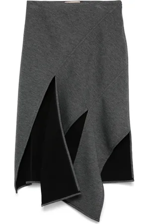 Plan C Scuba-jersey midi skirt
