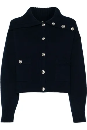 Maje Roll-neck knitted cardigan