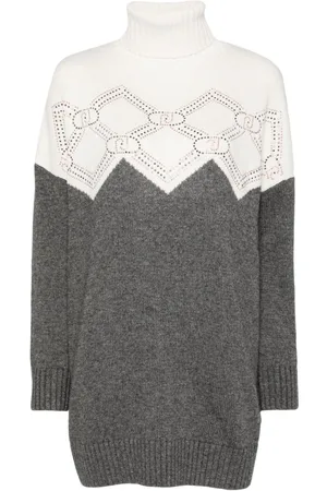 Liu Jo Rhinestone-logo sweater