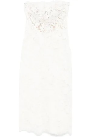 ERMANNO SCERVINO Floral-embroidery midi dres