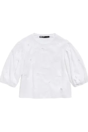 Bimba y Lola Embroidered cotton blouse