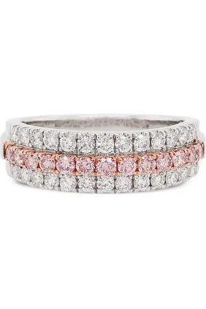 HYT Jewelry 18K rose gold and platinum pink diamond ring