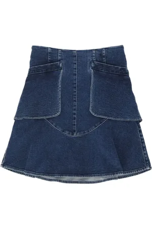 CHANEL 2006 denim mini skirt