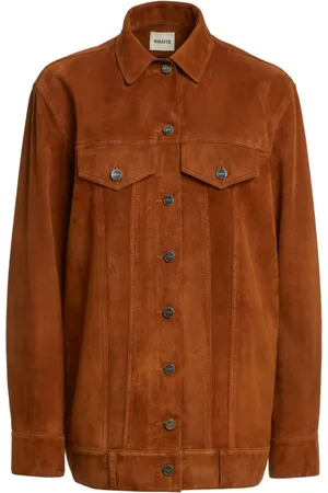 Khaite Ross suede shirt jacket