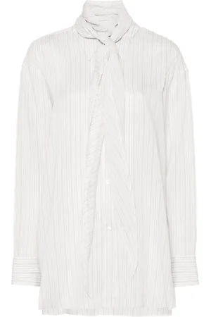 Dorothee Schumacher Scarf-detail striped blouse
