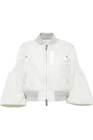 SACAI Puff-sleeves bomber jacket
