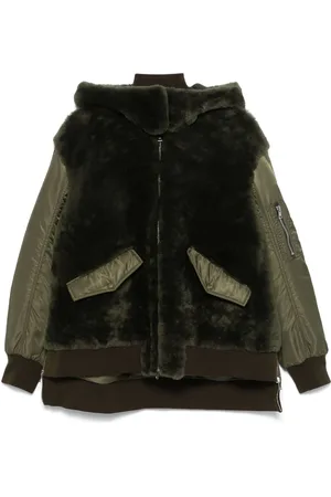 Blancha Shearling panelled hooded jacket