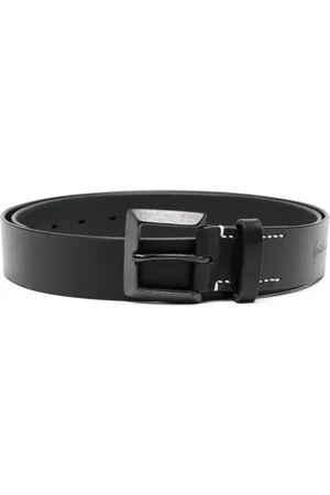 YOHJI YAMAMOTO Logo-print leather belt