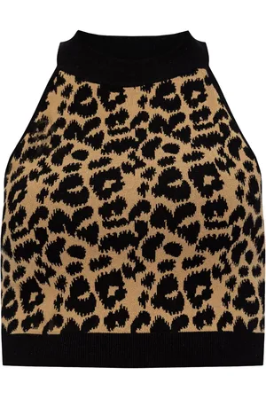 Max Mara Tenna leopard-print crop top