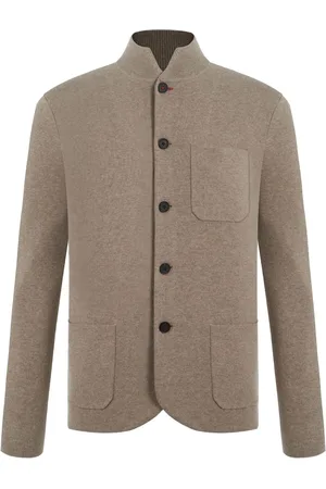 SHANGHAI TANG Logo-embroidered shirt jacket