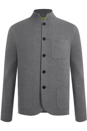 SHANGHAI TANG Logo-embroidered shirt jacket