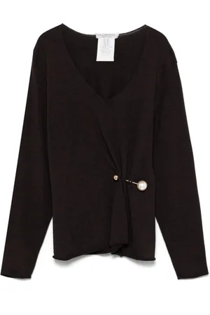 Serafini Faux-pearl detailed sweater