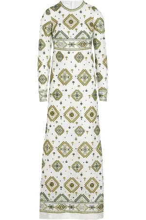 Giambattista Valli Tapisserie-print sequinned maxi dress