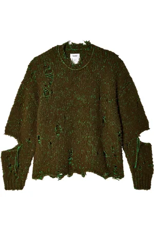 DOUBLET Distressed-effect jumper