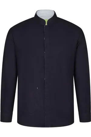 SHANGHAI TANG Mandarin band-collar shirt