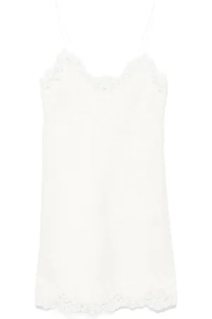 ERMANNO SCERVINO Floral-lace knitted mini dress