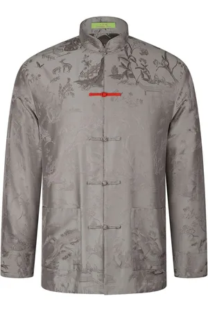 SHANGHAI TANG Winding Stream Party jacquard shirt