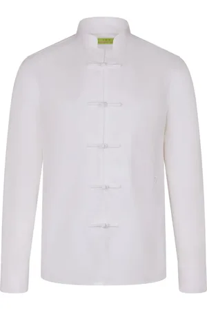 SHANGHAI TANG Logo-embroidered shirt