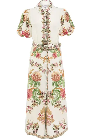 HEMANT AND NANDITA Pahi floral-print dress