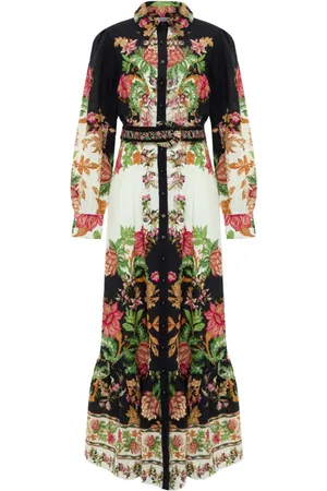 HEMANT AND NANDITA Pahi floral-print dress