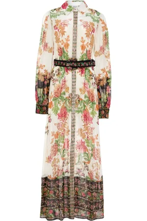 HEMANT AND NANDITA Pahi floral-print dress