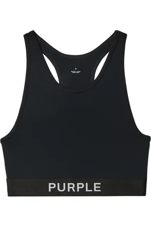 Purple Brand Logo-print sports bra