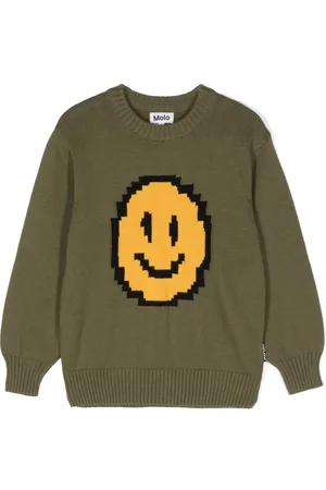 Molo Bello smiley face knitted jumper