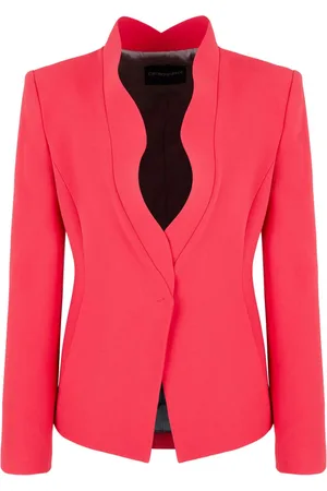 Emporio Armani Ruffled-trim crêpe cady jacket