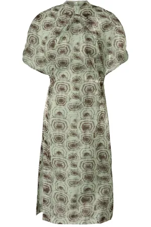 GENNY Printed midi dress