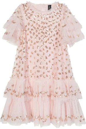 Needle & Thread Sequin-embellished tulle dress
