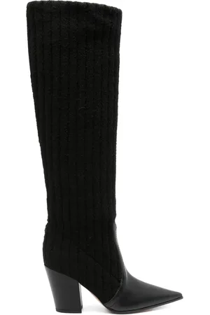 Gianvito Rossi 85mm panelled-design boots