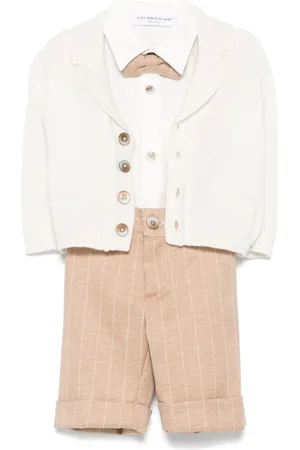 COLORICHIARI Striped shorts set