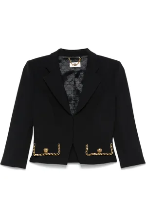 Elisabetta Franchi Chain-trim cropped jacket