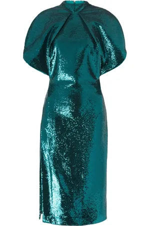 GENNY Sequin-embellished midi dress