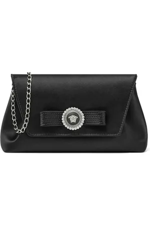VERSACE Gianni Ribbon crystal-embellished clutch bag