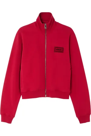 VERSACE 90s Vintage Logo zip-up sweatshirt
