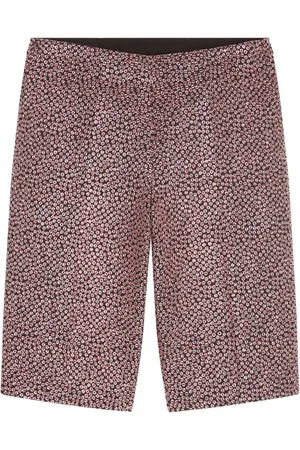 DRIES VAN NOTEN Jacquard cropped trousers