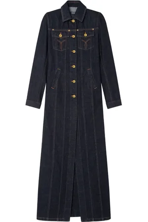 VERSACE Cotton denim coat