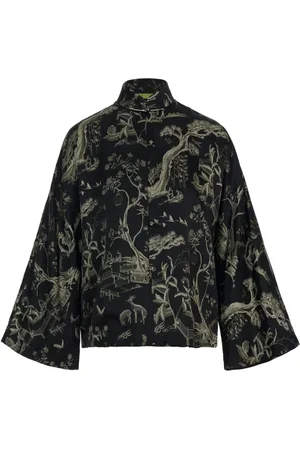 SHANGHAI TANG Jacquard silk jacket