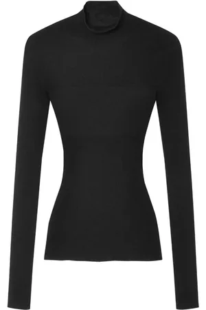 VERSACE Wool ribbed-knit top
