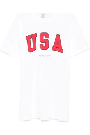 Sporty & Rich USA-print T-shirt