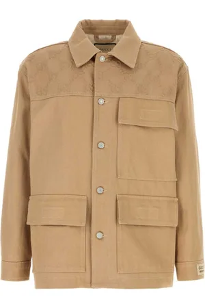 Gucci GG-embossed organic-cotton jacket