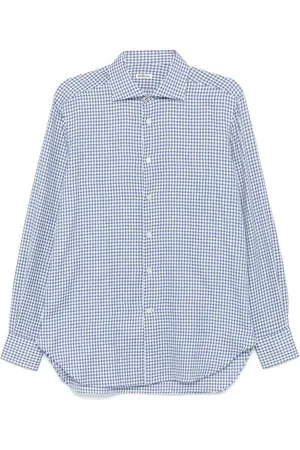 Kiton Gingham check pattern shirt