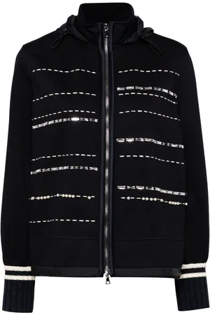 DICE KAYEK Crystal-embellished hooded jacket