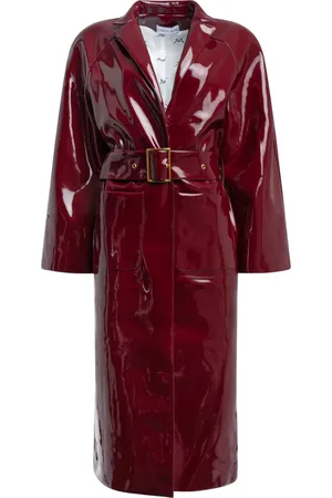Rowen Rose Vinyl trench coat
